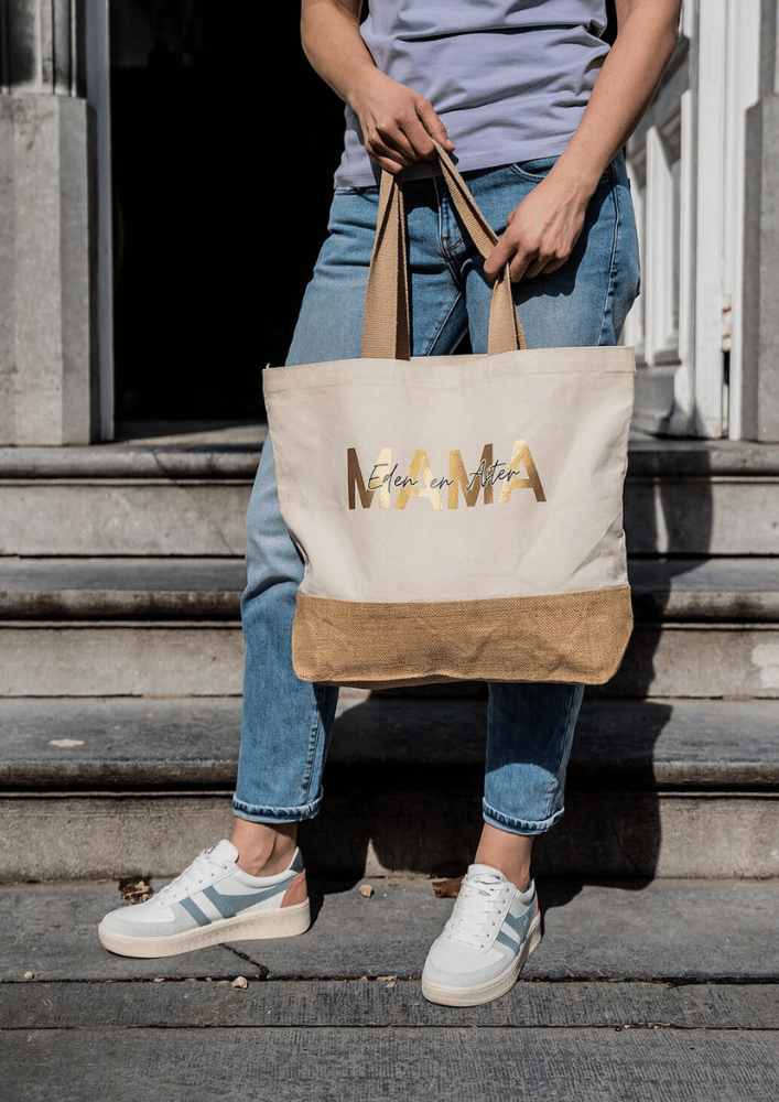 Gepersonaliseerde boodschappentas, strandtas, schoudertas
