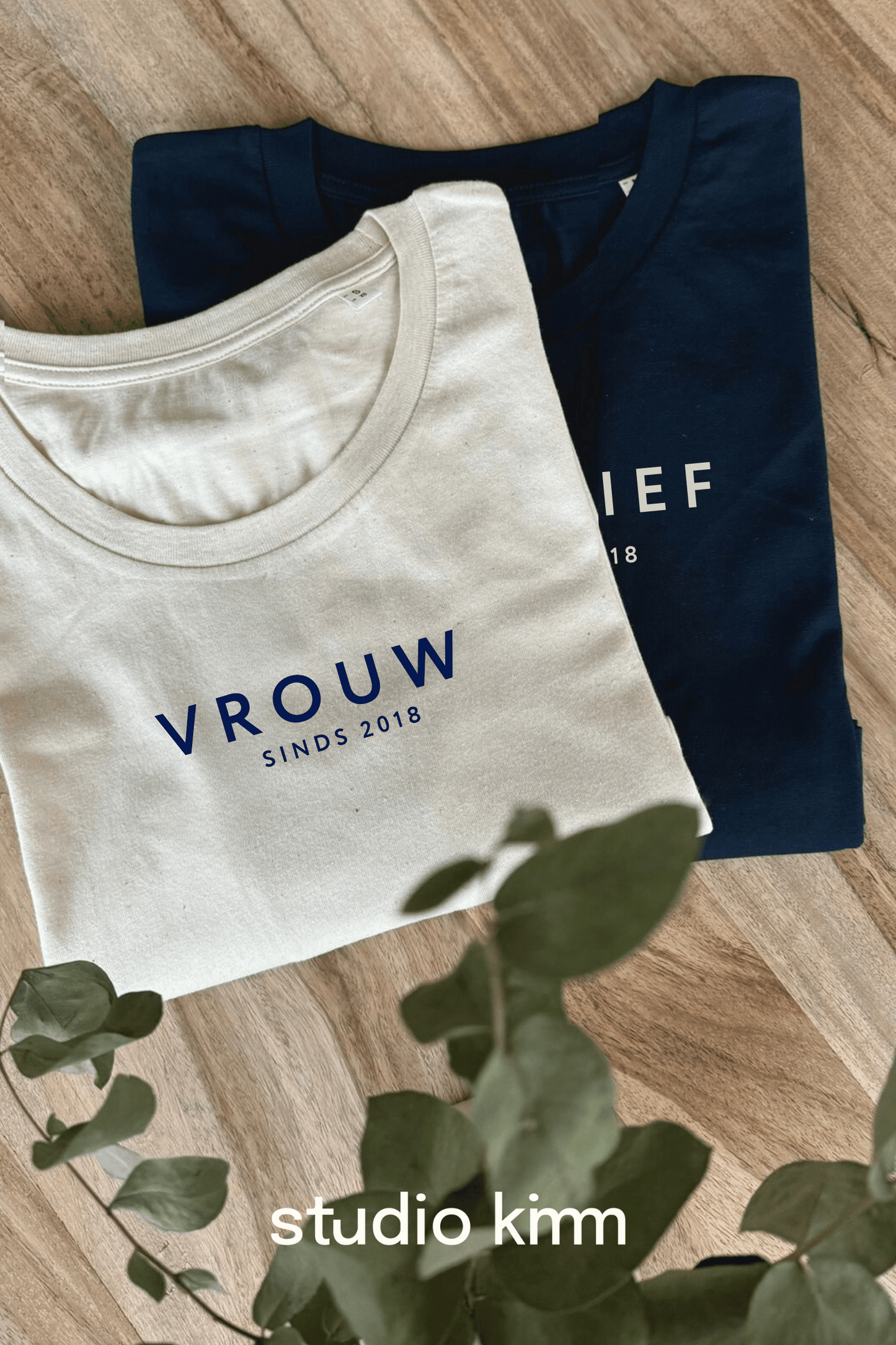 T-shirt, gepersonaliseerd, vrouw en man met jaartal