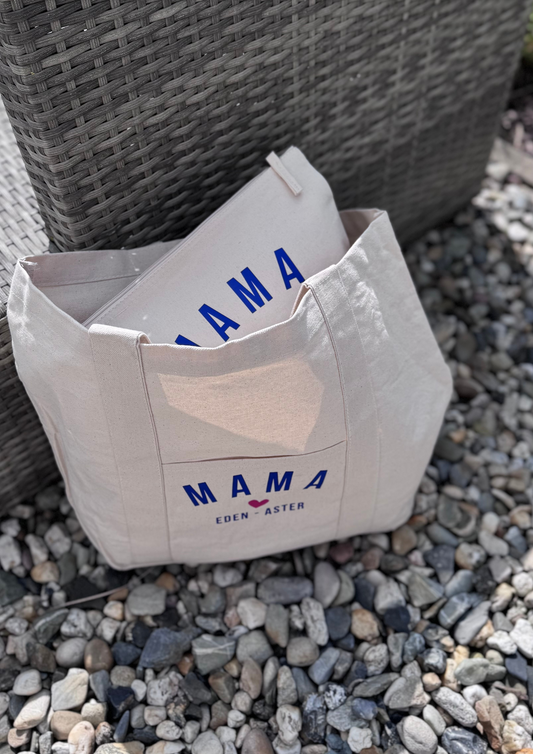 Gepersonaliseerde boodschappentas, strandtas, schoudertas mét bijpassend tasje