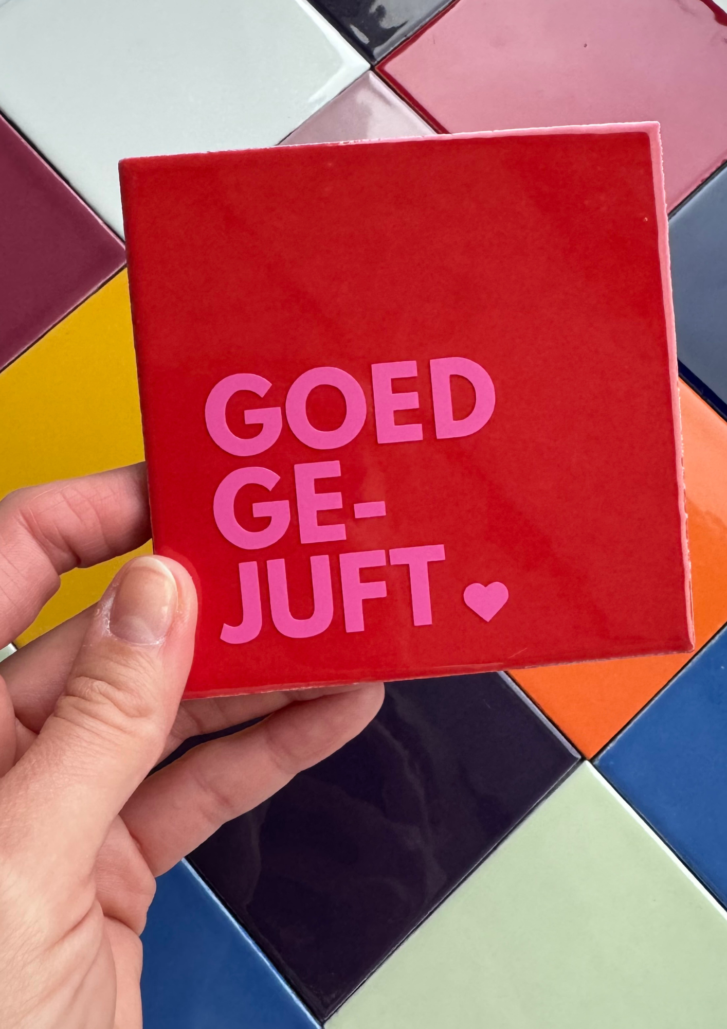 Tegeltje met quote