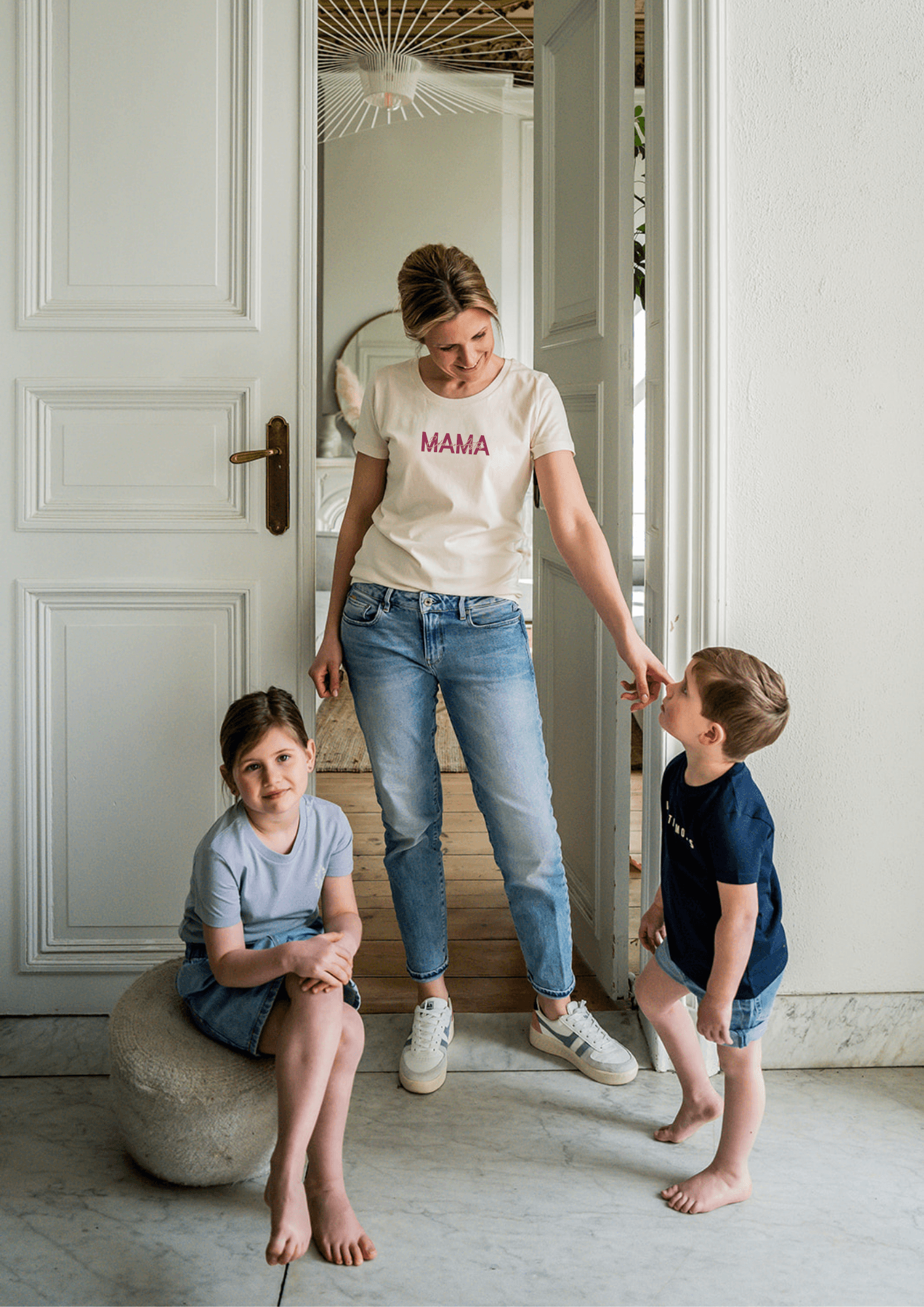 T-shirt mama met namen kinderen