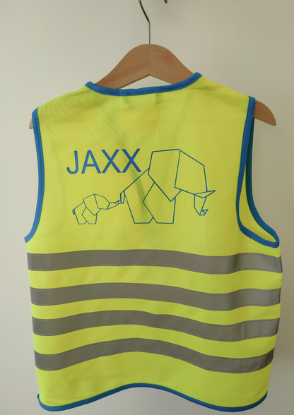Fluovest, veiligheidsvest gepersonaliseerd