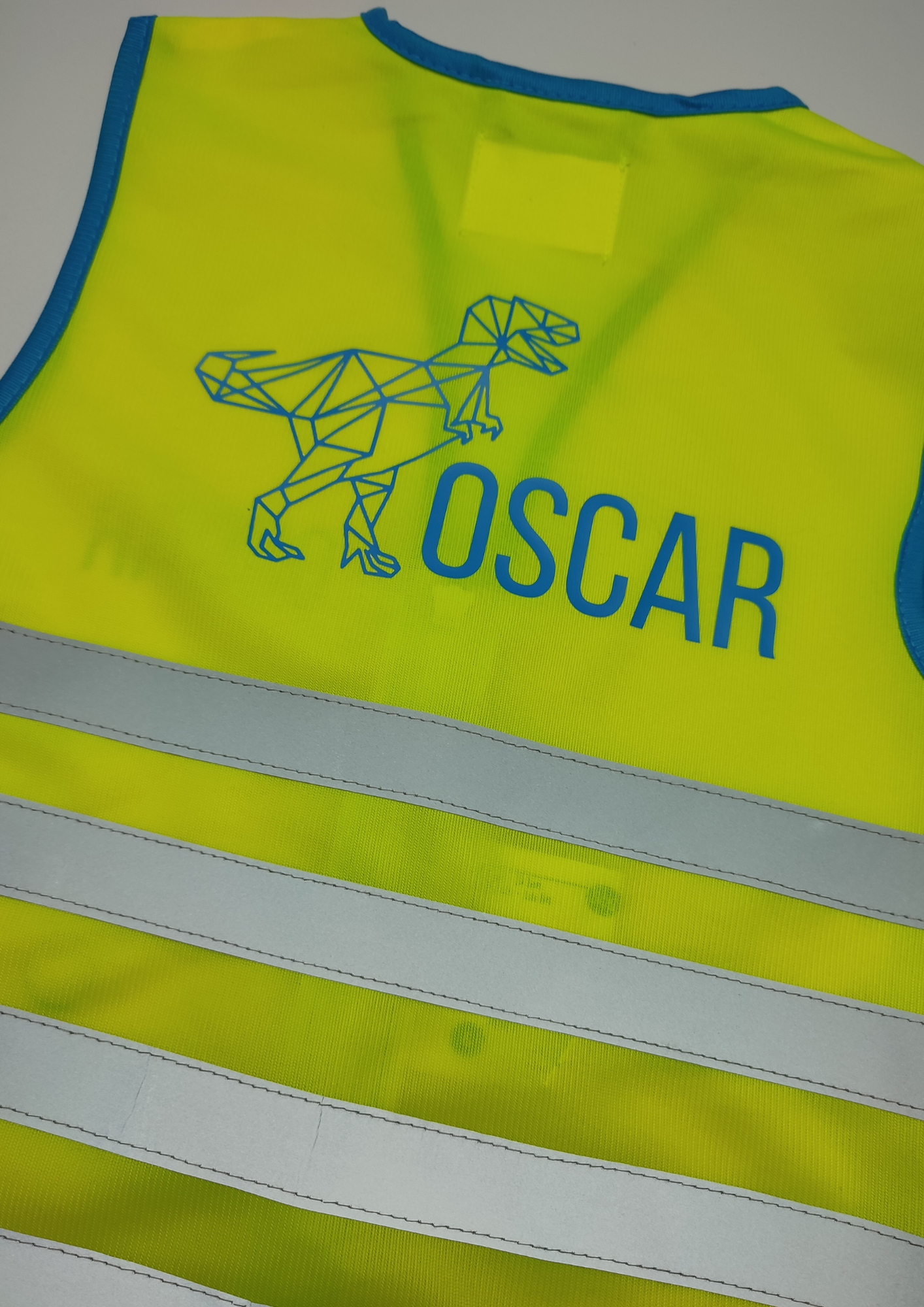 Fluovest, veiligheidsvest gepersonaliseerd