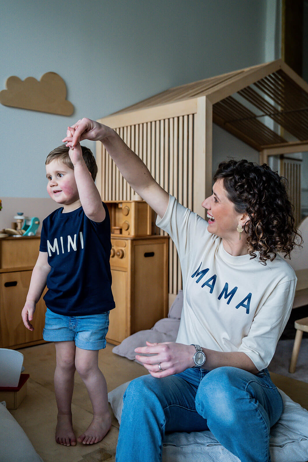 T-shirt mama matchen met die kinderen